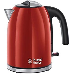 Russell Hobbs 20412-70 Colours Plus+ Waterkoker 2400W 1.7L Rood/RVS