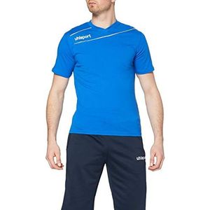 uhlsport Stream 3.0 T-shirt voor heren, azuurblauw/wit