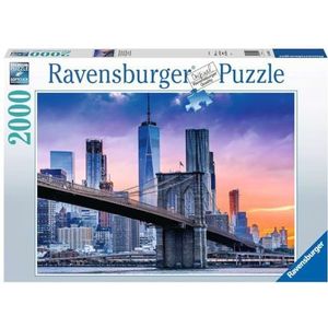 Van Brooklyn naar Manhatten Puzzel (2000 Stukjes, Stadsleven)