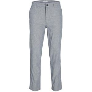 JACK & JONES Jpstace Jjsummer Linen Blend Pant Sn Herenbroek, Gebleekt denim. Details: gemêleerd