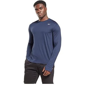 Reebok Heren functioneel shirt lange mouwen zwart XXL, zwart.