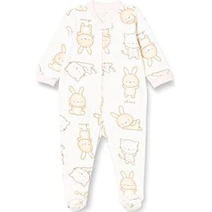 Chicco Babyslipper-overall met opening aan de voorkant (392) voor baby's en peuters (1 stuk), roze en bruin
