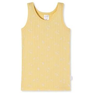 Schiesser Meisjesonderhemd zonder mouwen, onderhemd, vanillegeel, 116, Vanillegeel