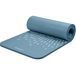 Retrospec Solana Yogamat, 2,5 cm dik, met nylon riem, voor dames en heren, antislip oefenmat voor yoga thuis, pilates, stretching, training