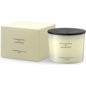 Cereria Mollà 1899 - Geurkaars - Tuberose & Jasmine - 230gram - 1 lont/wiek - 50 branduren.