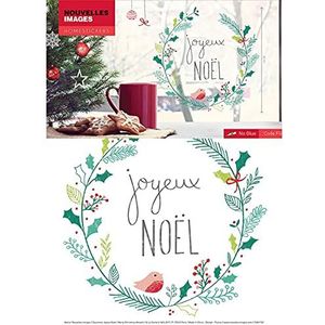 Draeger Raamstickers, decoratieve stickers voor het verfraaien van je ramen, kerststickers van polypropyleen, 1 vel van 24 x 36 cm, met 10 decoraties