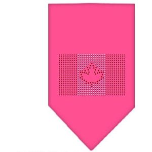 Mirage halsdoek met strass-steentjes, maat L, hot pink