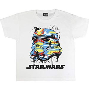 Star Wars Stormtruppler Light Camo Helm Jongens T-Shirt Wit 122 | 4-15 jaar Geschenken Star Wars, Jongen Mode Top, Kinderkleding, Kinderverjaardag Cadeau-idee, Wit.