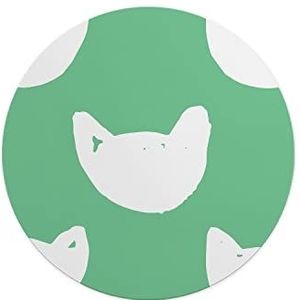 Questo Casa, Ronde muismat met antislip onderkant voor kantoor en thuis, diameter 22 cm