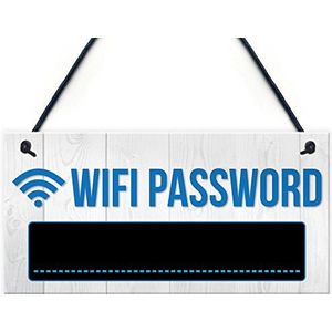 RED OCEAN Krijtbord om op te hangen met wifi-wachtwoord, cadeau voor housewarming