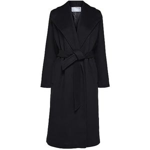 SELECTED FEMME Slfrosa Wool Coat B Noos Damesjas, zwart.