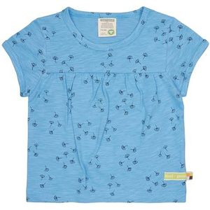 loud + proud Tunique en jersey flammé pour fille avec impression, en coton bio, certifié GOTS, Basin, 98-104