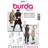 Burda B2459 naaipatroon Pirata en Casanova 19 x 13 cm