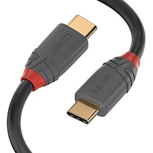 Lindy 2 m USB 2.0 type C-kabel, Anthra Line, 36872