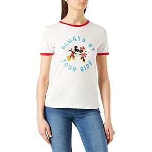 Springfield Camiseta De Manga Corta Disney T-shirt met korte mouwen voor dames, beige/camel