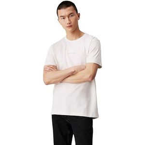 Calvin Klein Jeans T-shirt Monologo S/S pour homme, Ivory, 3XL Grande taille