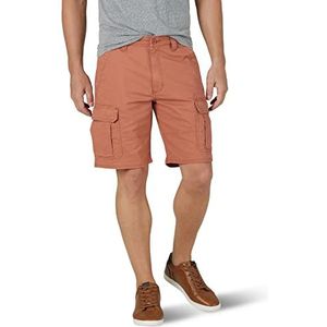 Wrangler Authentics Heren Cargo Shorts Classic Casual Fit Stretch Big & Tall Casual Fit, koperbruin.
