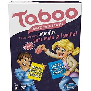 Hasbro Gaming E49411010 Hasbro Taboo kinderen tegen ouders, het familiespel