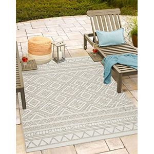 Mia's tapijten Adora - modern tapijt, boho-stijl, geschikt voor binnen en buiten, ideaal voor keuken en eetkamer, D-2, 760-beige, 120 cm rond
