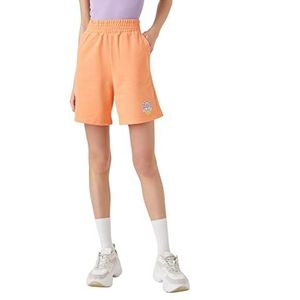 Koton Shorts met hoge tailleband dames, oranje (227), S, oranje (227)