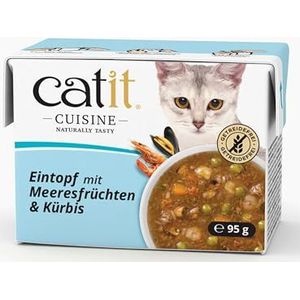 Stoofpot voor katten, Catit neef, zeevruchten, 95 g