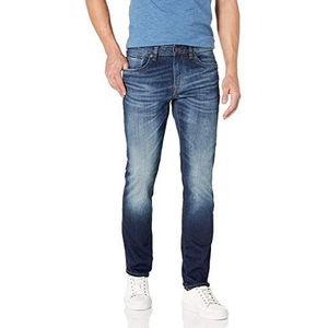 Buffalo David Bitton Heren Slim Denim Jeans Medium Licht Indigo 33W 30L, Medium licht indigo