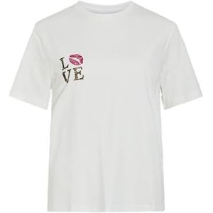 Visybil Leo Kiss S/S T-shirt/Lc, Cloud Dancer, S, Cloud Danser, S