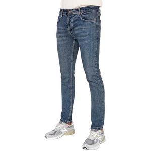 Trendyol Heren normale maat skinny skinny jeans, donkerzwart, 42, Donker zwart