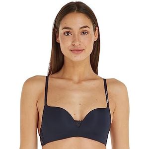 Tommy Hilfiger Draadloze push-up-beha voor dames, Desert Sky