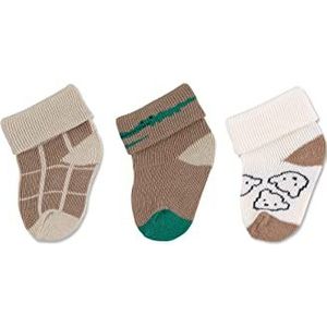 Sterntaler Eerste sokken 3 krokodillensokken, beige, normaal kinderen, uniseks, beige, Eén maat, Beige