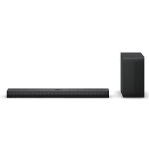 LG S70TY Smart soundbar, 400 W, 3.1.1-kanalen, Dolby Atmos en DTS surround sound, brede connectiviteit, Bluetooth, USB, optische ingang, zwart