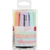 Stabilo Boss Original Markeerstiften, pastelkleuren, pot met 6 markeerstiften, verschillende kleuren