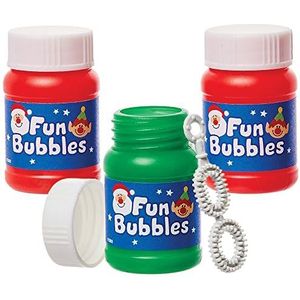 Baker Ross Speelgoed voor kinderen, zeepbellen, motief kerstfiguren, 10 stuks, spelletjes voor kinderen (FX393)