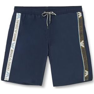 Emporio Armani Logotape Bermuda Boxer de bain pour homme, bleu marine, 48