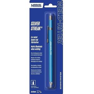 MARKAL 96006 Silver-Streak metaalmarker met vulling, rond, zilver