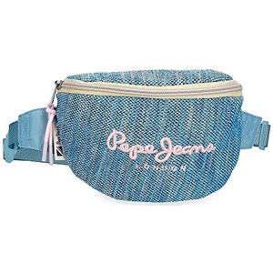 Pepe Jeans Lena kleine heuptas blauw 27 x 11 x 6,5 cm polyester blauw Riñonera Pequeña, kleine heuptas, Blauw, Kleine heuptas