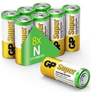 GP Super GP910A, LR01 Batterijen LR1 (N) alkaline(s) 1,5 V 8 stuks