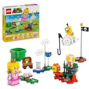 LEGO Super Mario, de avonturen van LEGO Perzik, interactief, prinsessenset, met gele toad, Nintendo-cadeau-idee voor kinderen, jongens en meisjes, liefhebbers van videogames vanaf 6 jaar, 71441