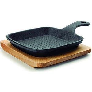 LACOR Gietijzeren pan, ijzer, zwart, 0 cm