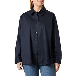 seidensticker Blouse met lange mouwen, normale pasvorm, damesblouse, Donkerblauw
