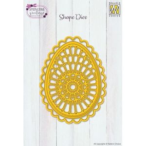 Nellie's Choice Snijmal Paasei 7,5 x 10 cm / 8,5 x 11,5 cm / 7 x 10 cm - 3 vormen die - Snijden voor Kaarten Maken, Kerst, Scrapbooking, Knutselen, DIY