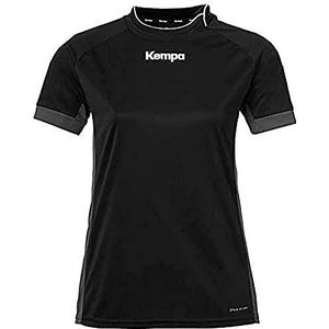 Kempa Prime Shirt Dames Dansshirt Vrouwen, zwart/antraciet