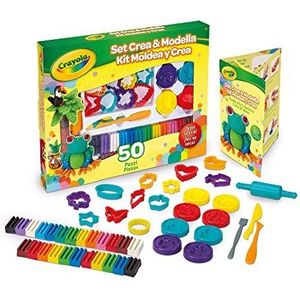 Crayola - Set voor het maken en modelleren met plastiline, 50 stuks, geschenken en creatieve activiteiten, leeftijd 5 jaar