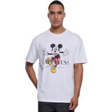 Mister Tee Upscale T-shirt unisexe Disney 100 Mickey Happiness Oversize Tee avec imprimé, coupe surdimensionnée, Blanc., M