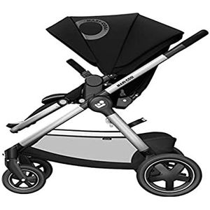 Maxi-Cosi Adorra² Kinderwagen, Wandelwagen Baby, Kinderwagen 3 in 1, Gescikt vanaf de Geboorte tot 4 jaar, 0-22 kg, Essential Black (zwart)