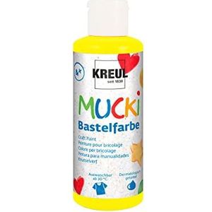 Mucki 24102 Knutselverf, geel, 80 ml, Duitse versie