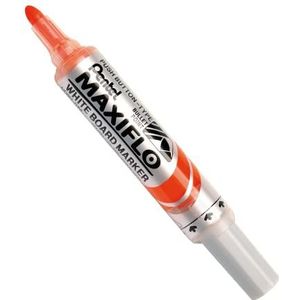 Pentel Maxiflo Green Label Whiteboard-marker met brede conische punt, oranje