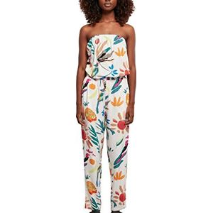 Urban Classics Jumpsuit met hoofdband van viscose voor dames, T-shirt voor dames (1 stuk), Wit zand fruit