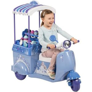 Disney Frozen Ice Cream Cart Motorized Battery Ride-On Bromfiets Toy Bike voor meisjes met ijsspeelset