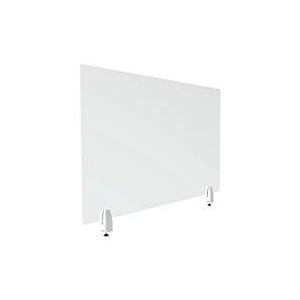 ALBA - Bureauscheider van transparant plexiglas - beschermend glas - robuust - stabiel - Timy - 60 cm